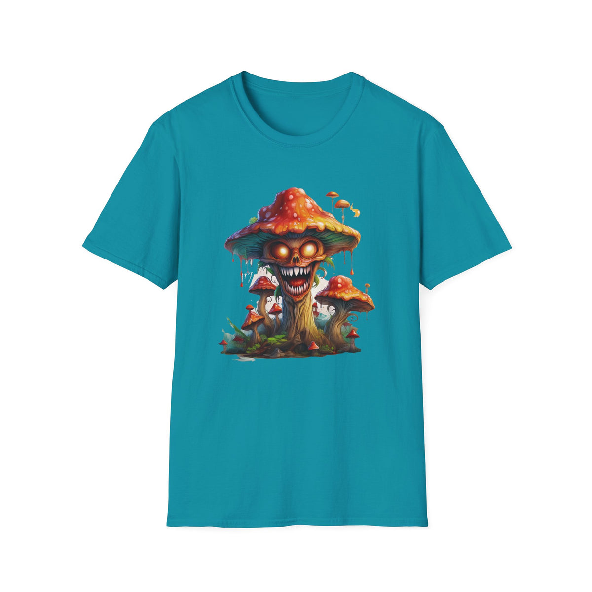 Funny Mashroom Cartoon  Graphic Tee Gildan Unisex 100 Cotton Tee Shirt c23