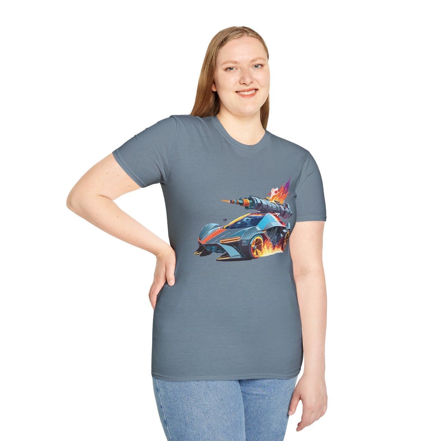 Car T Shirt for Car Lovers Unisex Softstyle Tee 64000 Hot Wheels Design Shirt with Cars