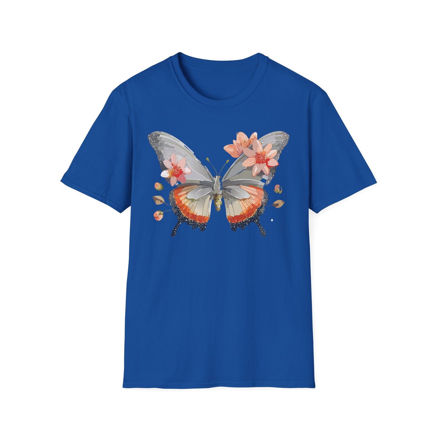 Monarch Butterfly T Shirt Unisex Softstyle Gildan 64000 100 Percent Ring Spun Cotton Tee
