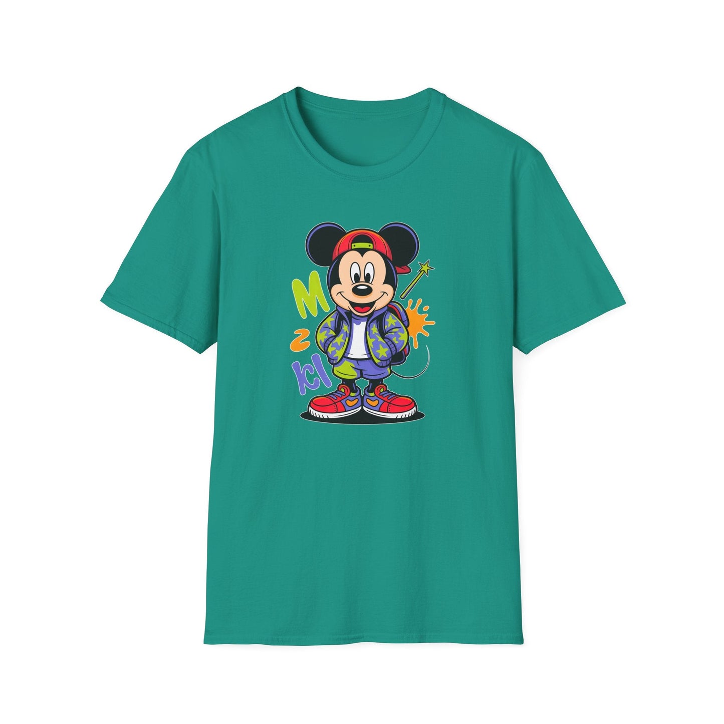 Cartoon T Shirt With Animation Design Unisex Gildan Softstyle 64000 Tee For Funny Animals