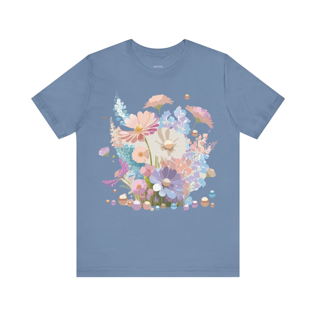 Floral Graphic Tee Shirt - Bella+Canvas Unisex 100 Cotton 15