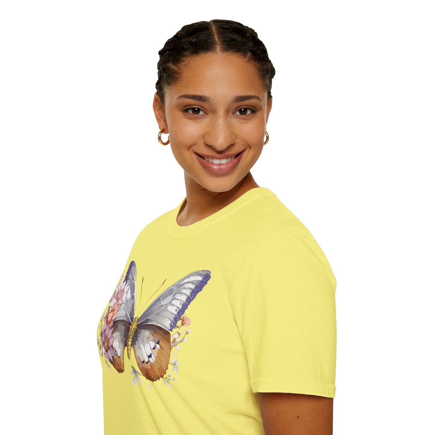 Butterfly Shirt Unisex T Shirt 100 Percent Ring Spun Cotton Gildan Softstyle Tee
