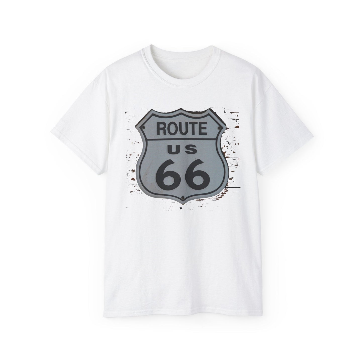 Route 66 Graphic Tee Unisex 100 Cotton with Vintage Art Design