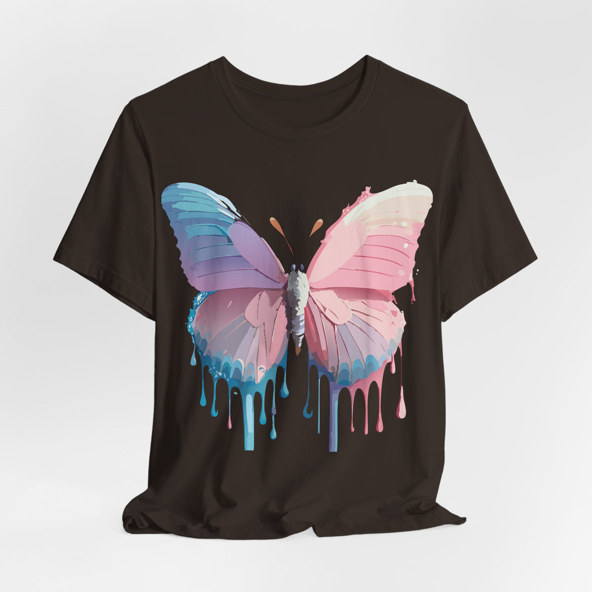 Butterfly Graphic Unisex Cotton Bella+Canvas Tee with Art Design n68