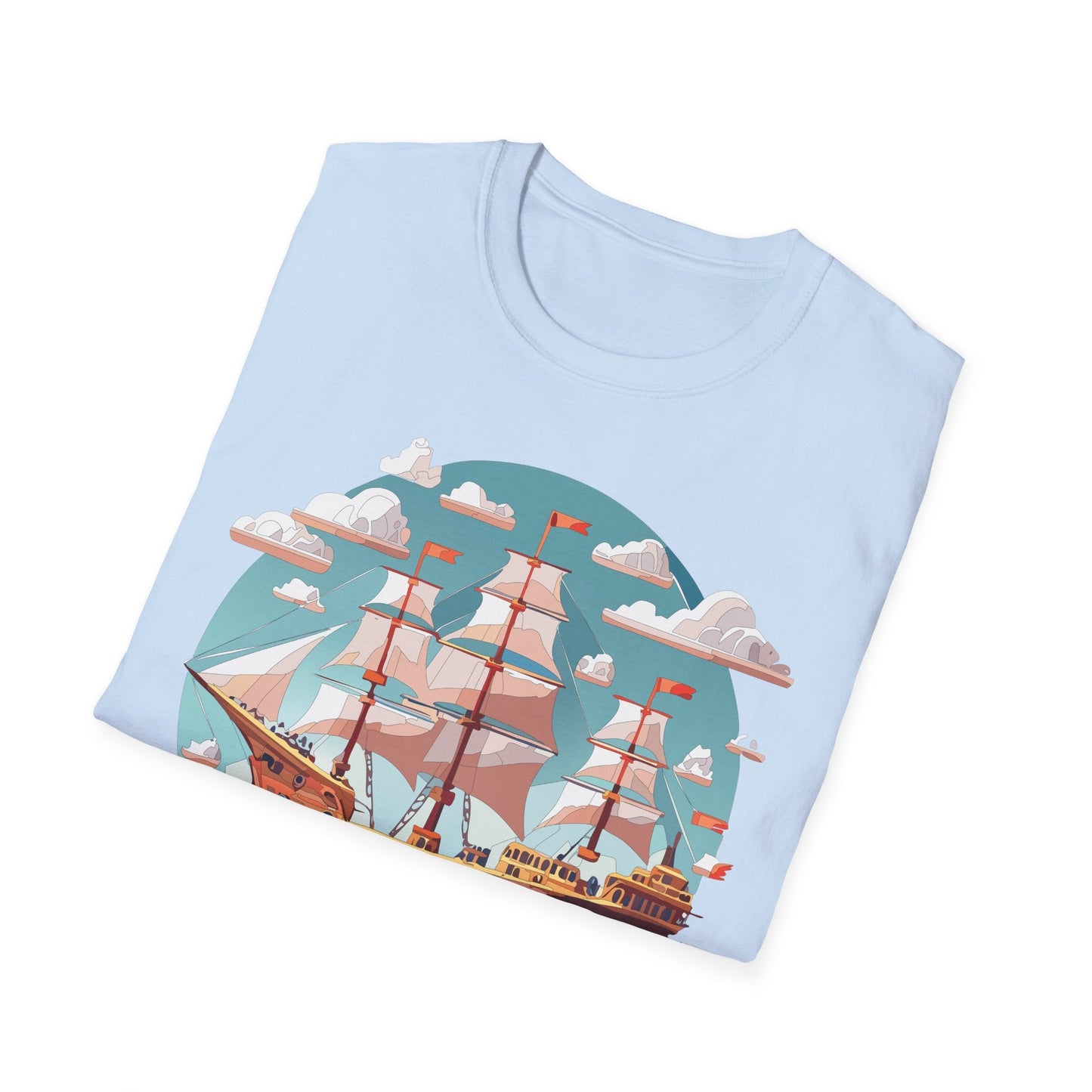 Unisex Ship Frigate Vessel T Shirt Softstyle 64000 Cotton Tee Ultimate Everyday Comfort