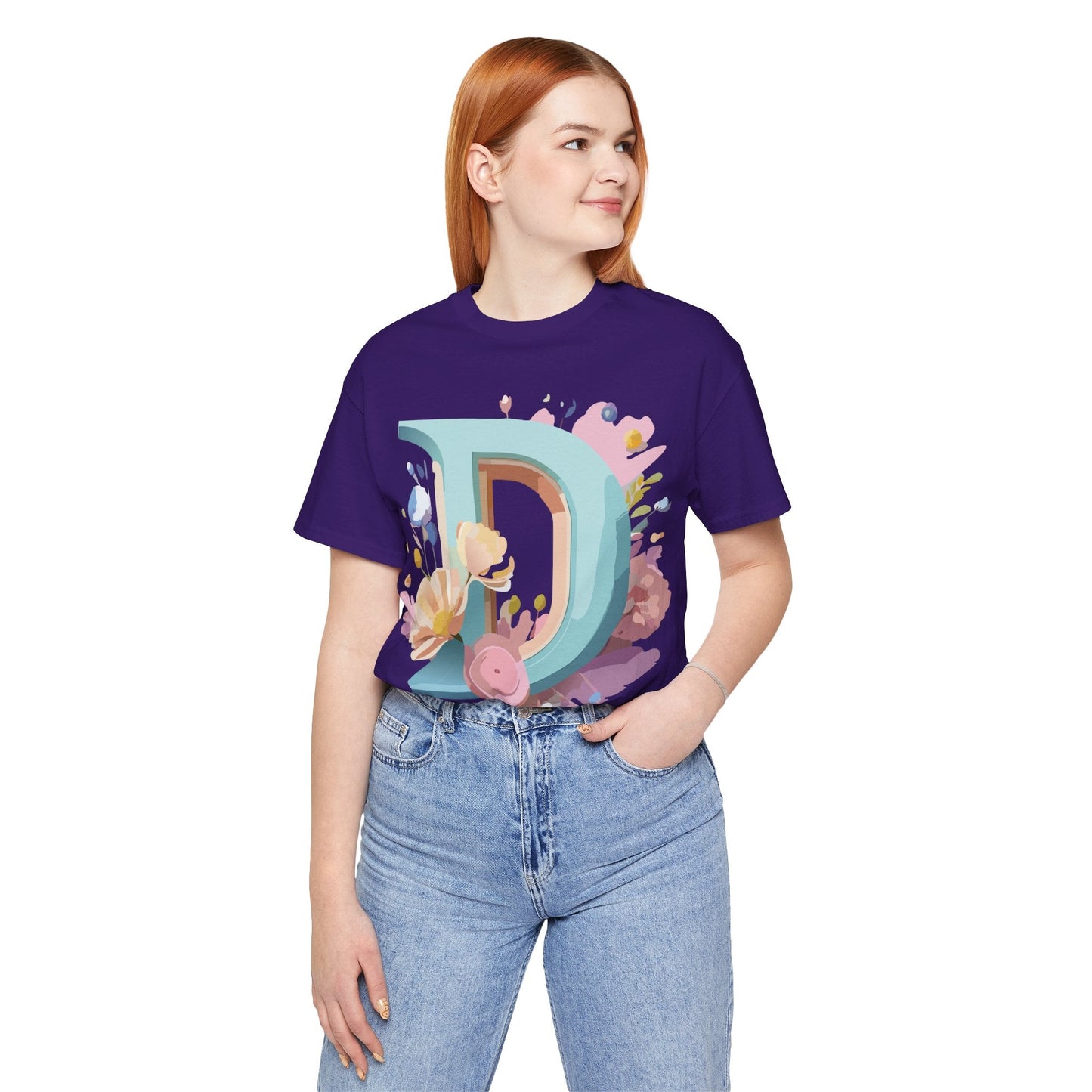 Adelpha Vintage Letter D Shirt Unisex Graphic Tee for Everyday Comfort and Style