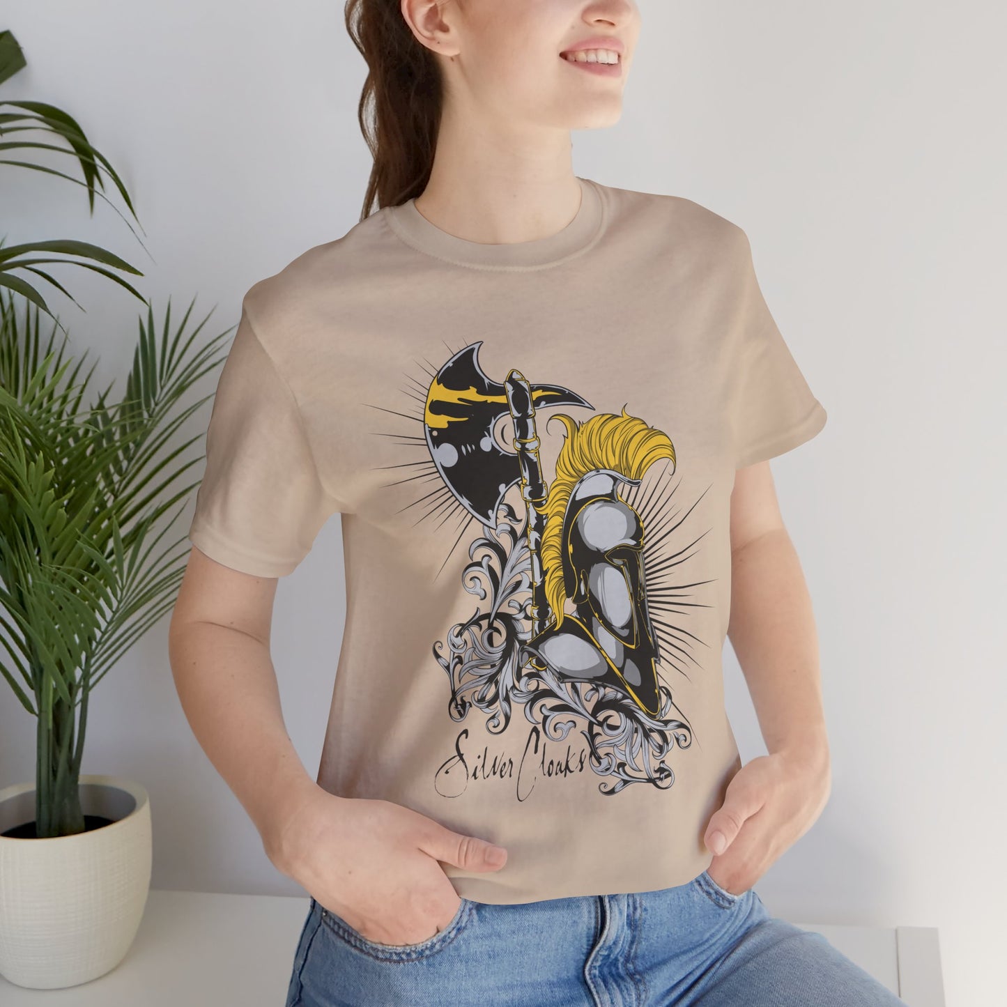 Stylish Armor Graphic Tee, Artistic Tee, Graphic T-Shirt, Artistic Vintage T-Shirt, Vintage Shirt