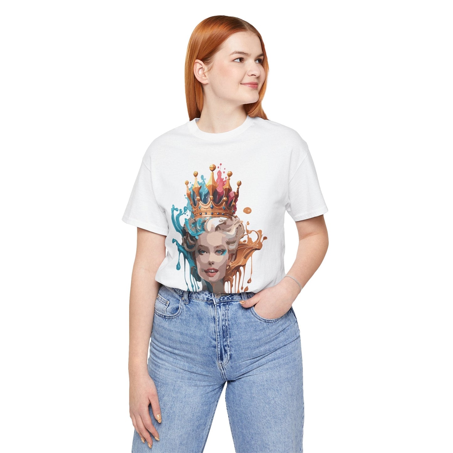Queen Woman Portrait Graphic Unisex 100 Cotton Vintage Artwork Tee 28
