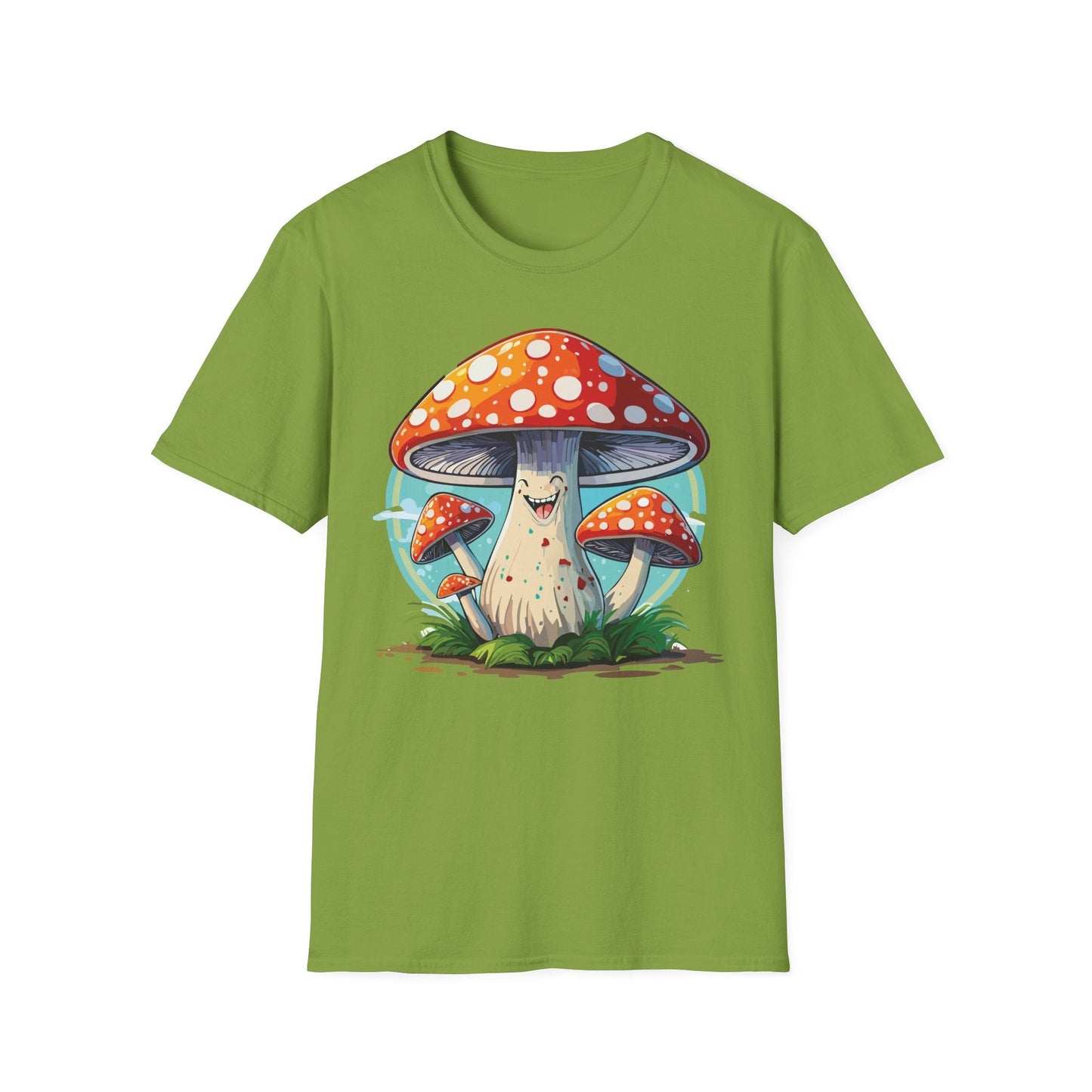 Mashroom Tee Shirt Unisex Funny Mashroom Design Softstyle Cotton Tee For Everyday Comfort