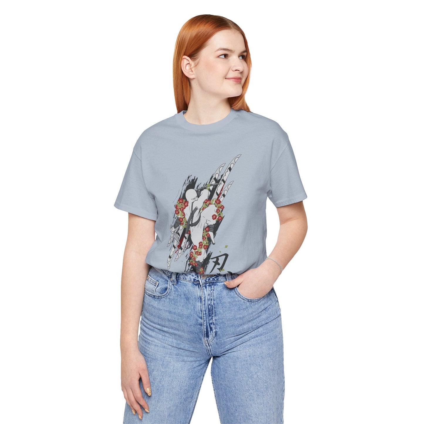Ninja Samurai Artwork Graphic Unisex Cotton T-Shirt r5