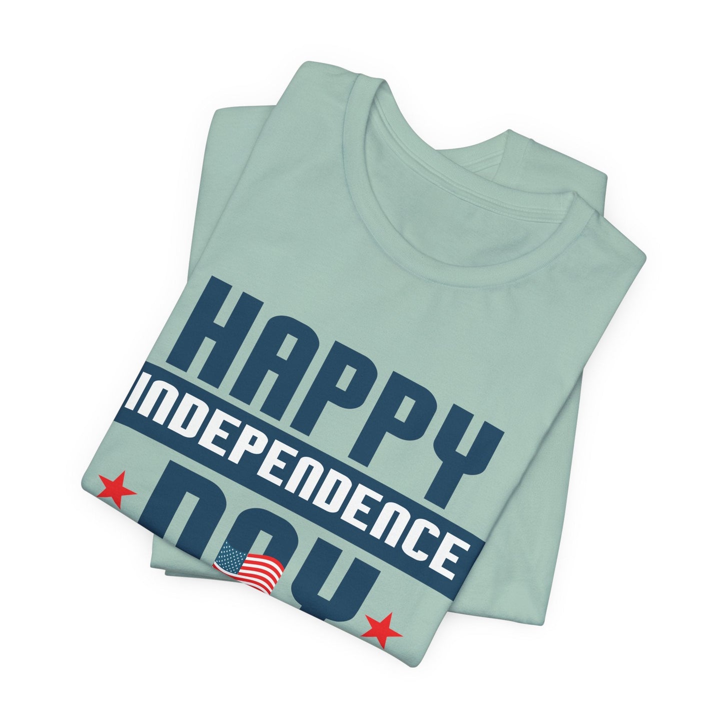 Happy Independence Day Graphic Unisex Cotton T-Shirt 017