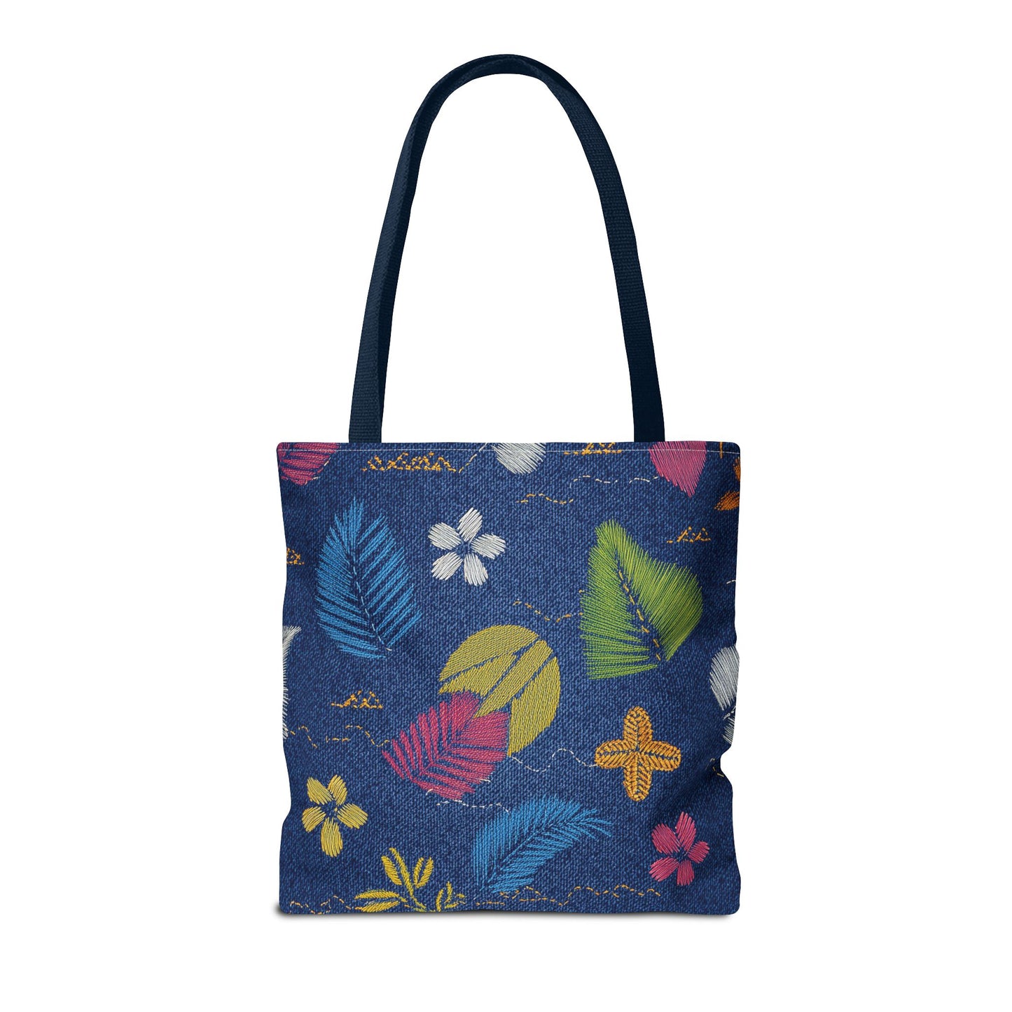 Denim Fabric Imitation Print Unisex Canvas Bag Poly Spun 3 Sizes Tote Bag 182-10