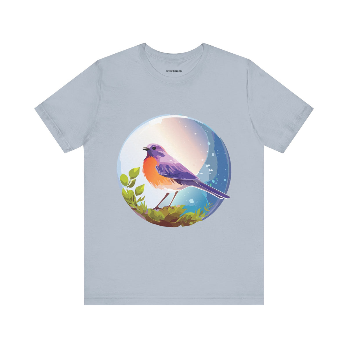 Bird Graphic Unisex Cotton Bella+Canvas Tee with Animal Design ab3