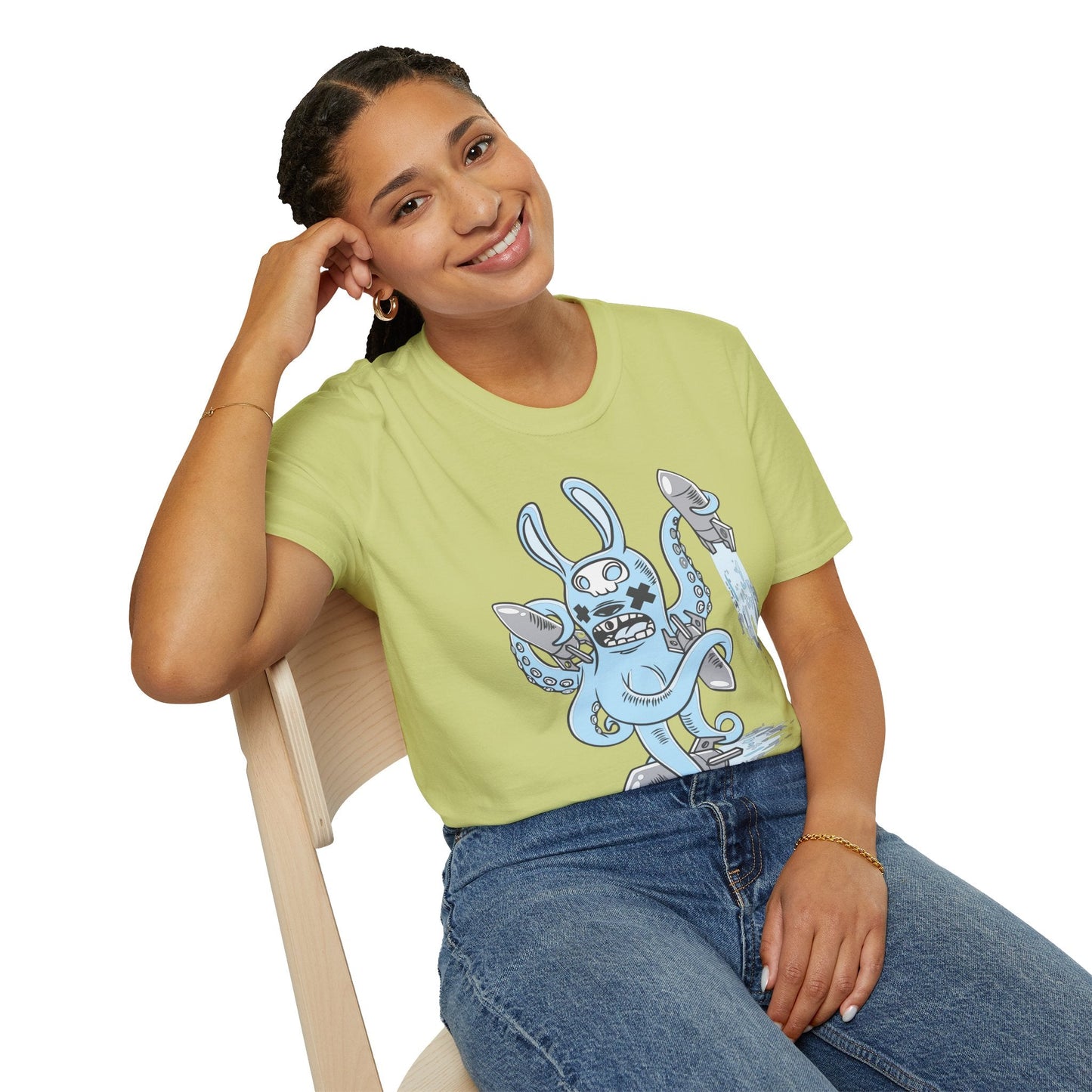 Cartoon T Shirt Unisex Animation Tee Funny Art Design Gildan Softstyle 64000 Premium Cotton