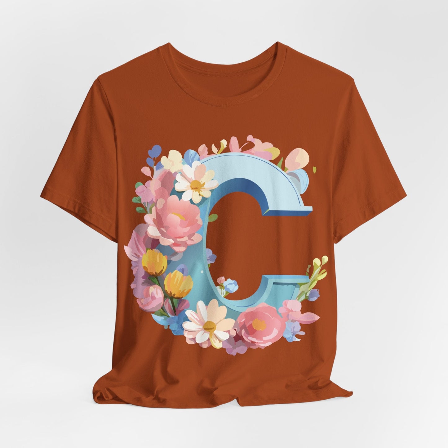 Letter C Graphic Tee Unisex Jersey Short Sleeve Premium Adelpha Artwork Vintage Inspired Casual Wear