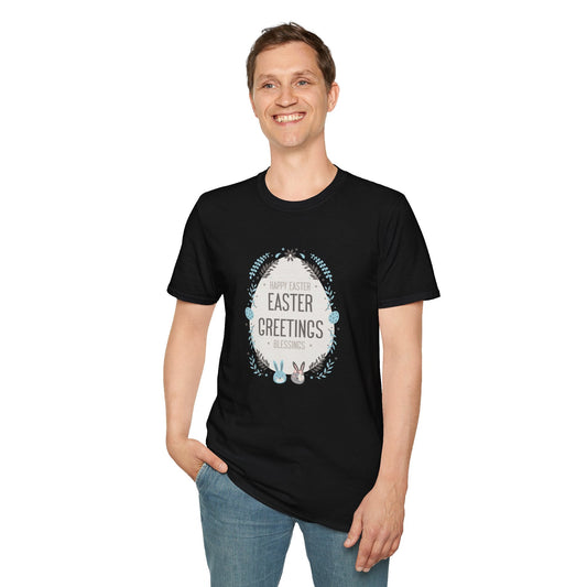Gildan Easter Unisex Softstyle 64000 T Shirt With Easter Print Design Short Sleeve Tee Edition