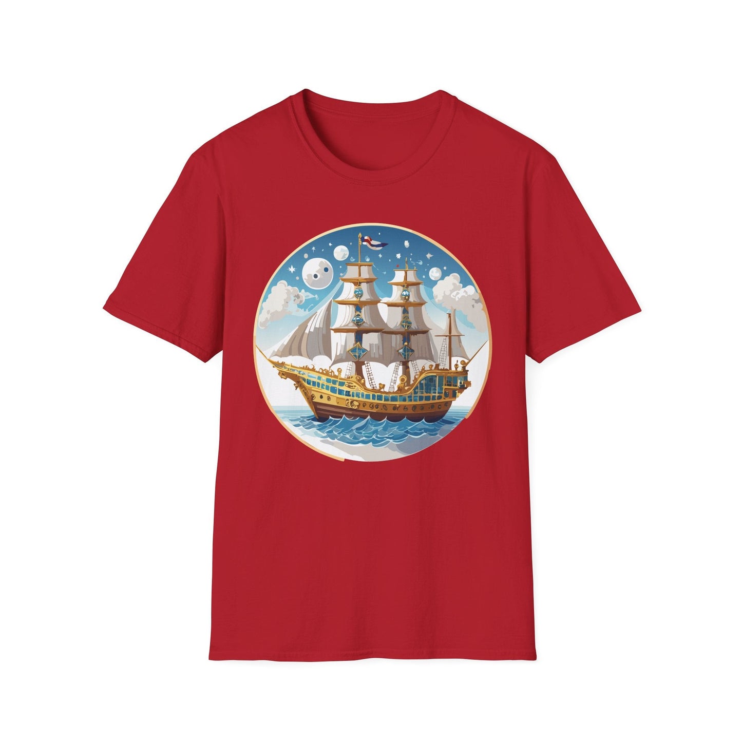 Ship T Shirts Frigate T Shirts Vessel Tee Shirt Unisex Softstyle 100 Percent Ring Spun Cotton Tee