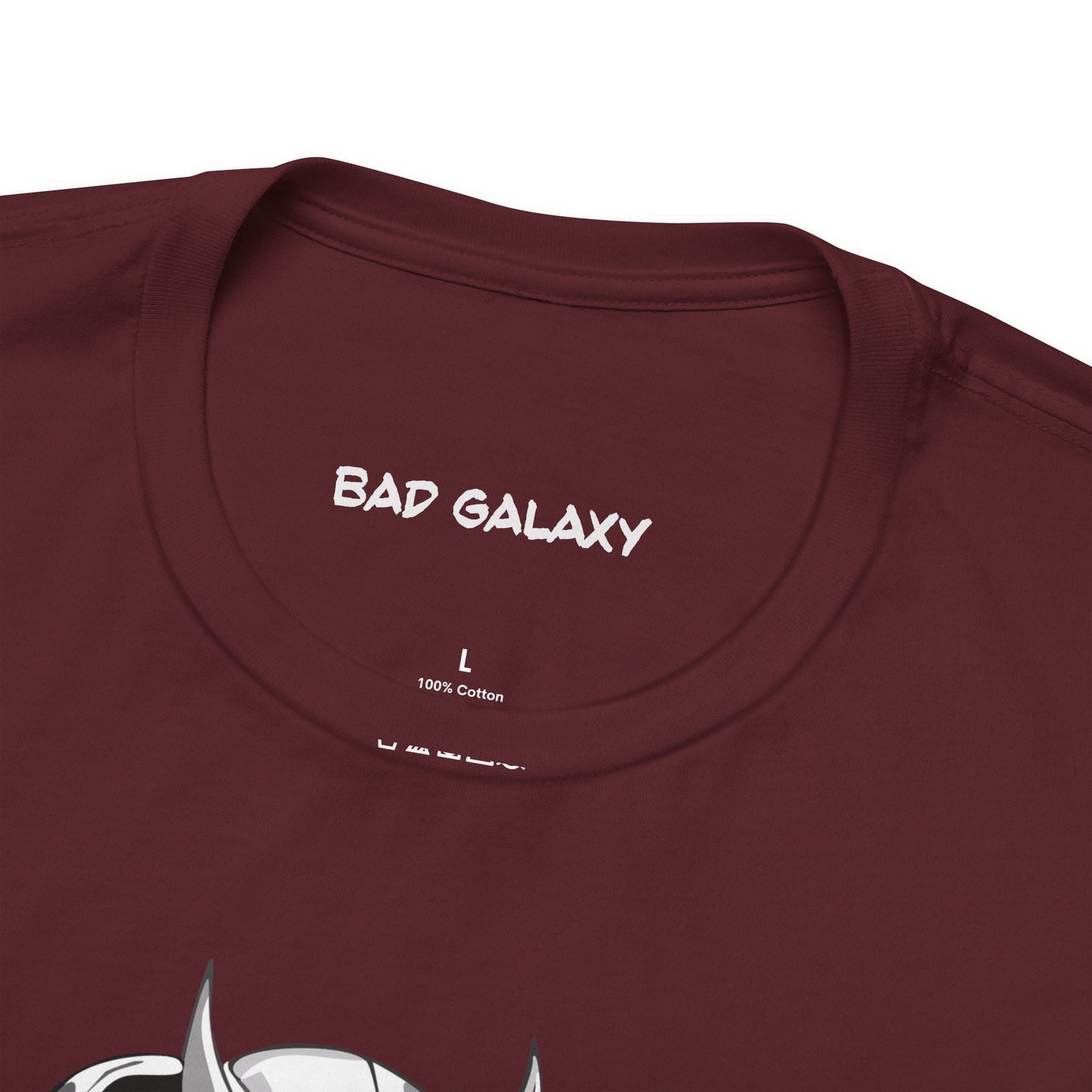 Tee Shirt With Alien From Bad Galaxy 100 Percent Cotton Lightweight Made In USA Eco Friendly Inks