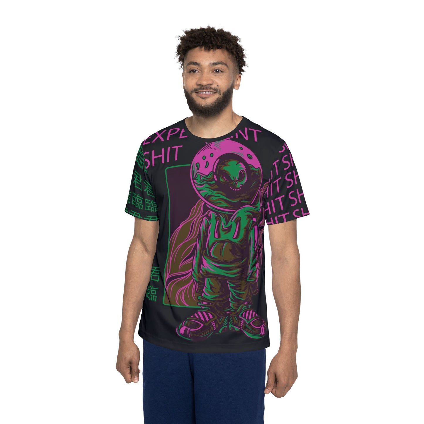 33-Be Fun Graphic T-Shirt, Art Design Poly Shirt, All Over Print Graphic Tee, Monsters T-Shirt, Cartoon Tees