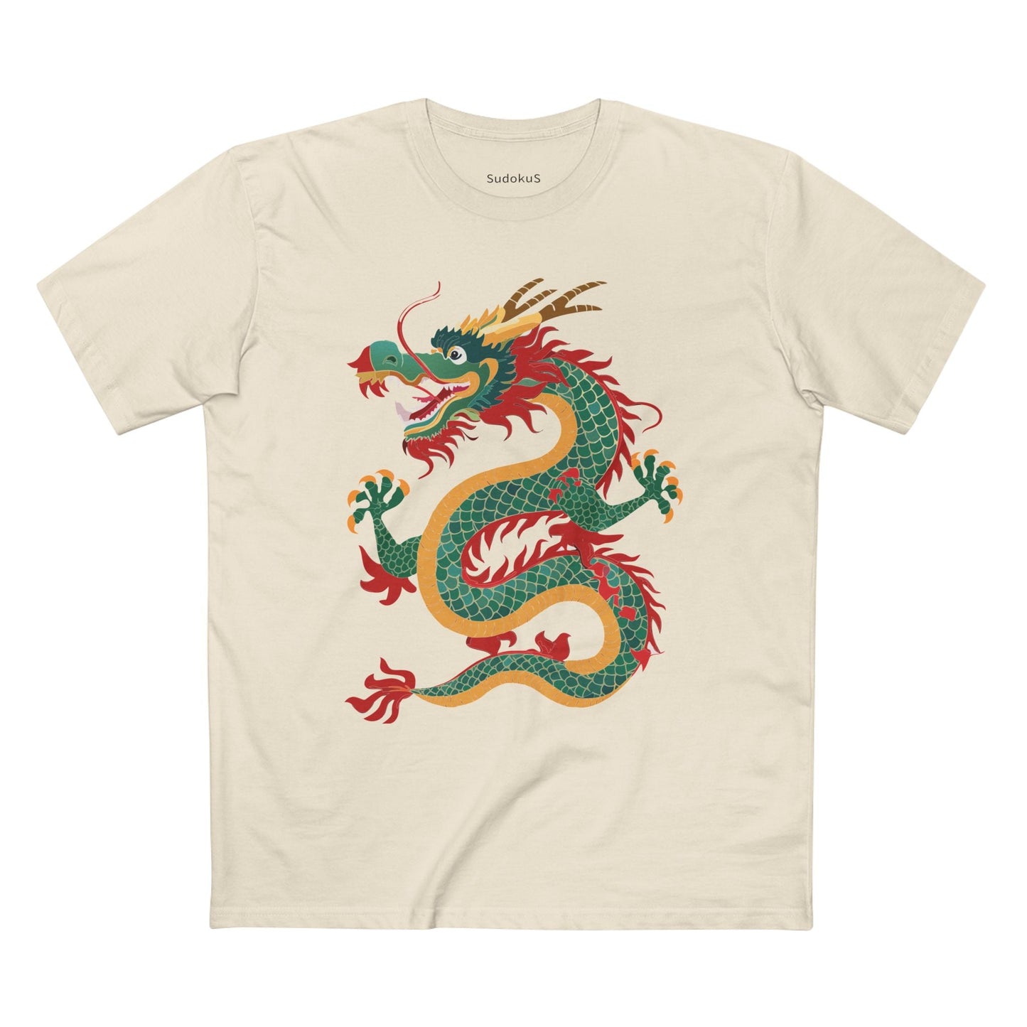 Dragon Graphic Unisex 100 Cotton Staple Tee 13