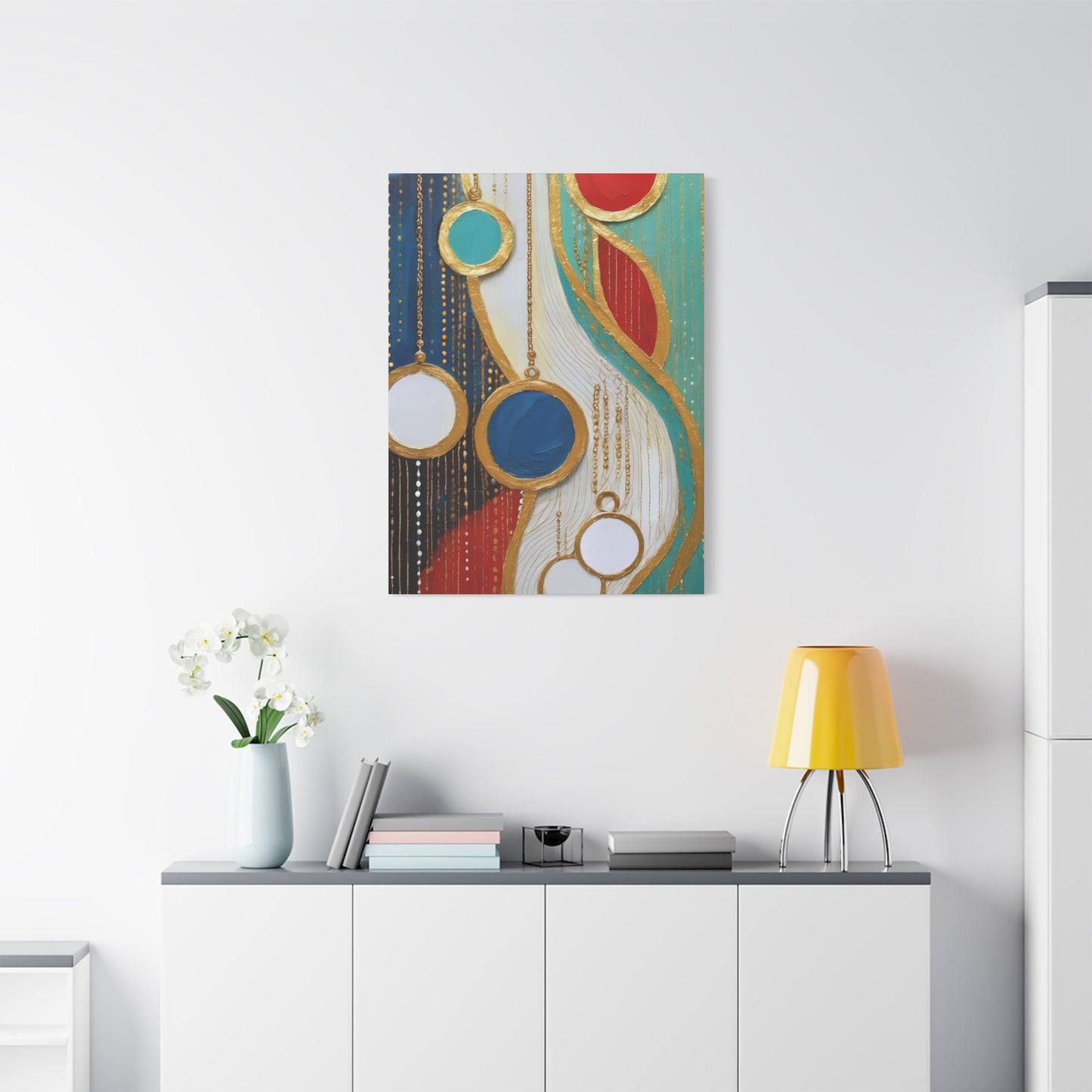 Abstract Oil Painting Print Canvas 20x24,20x30,24x30 24x32,24x36,30x40 32x48,36x48,40x60 Pine-Wood Inner Frame ABS-103