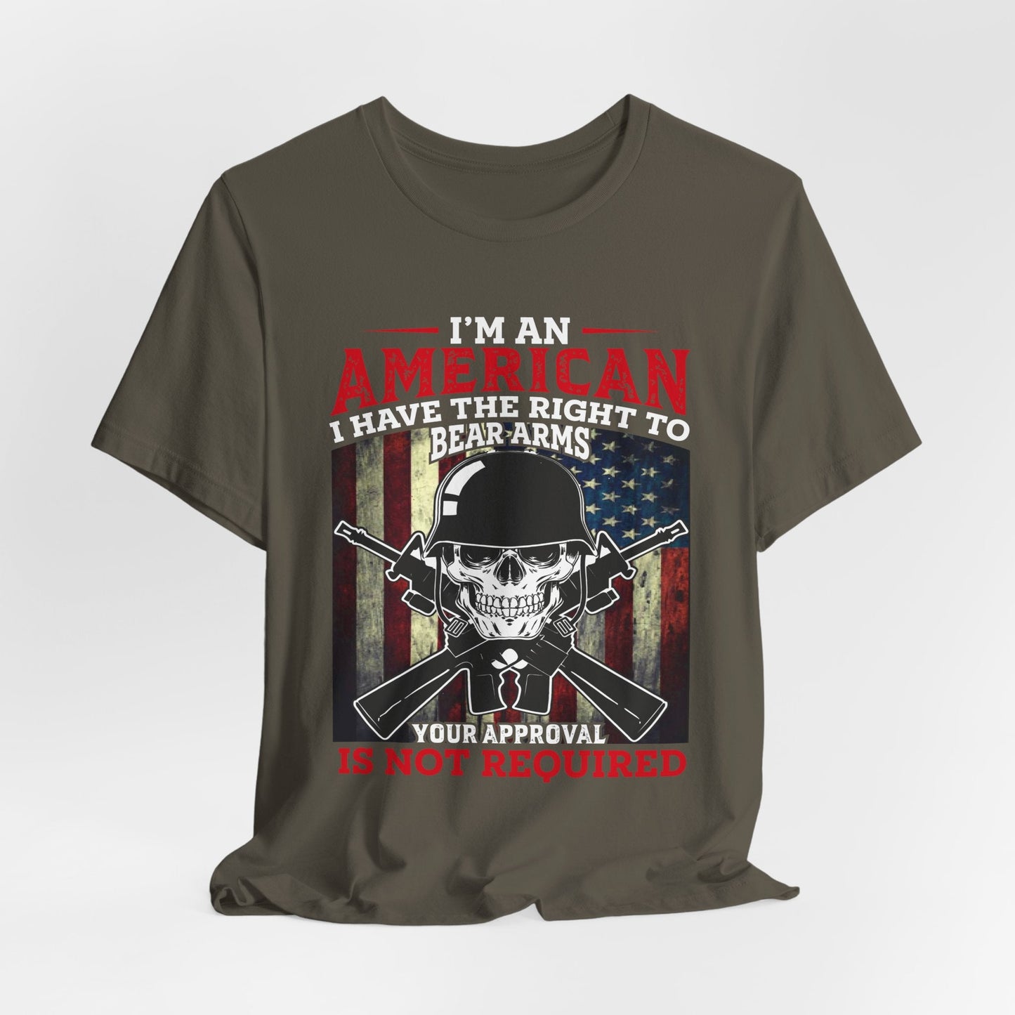 Army Veteran Patriotic Graphic Design Unisex Cotton T-Shirt v29