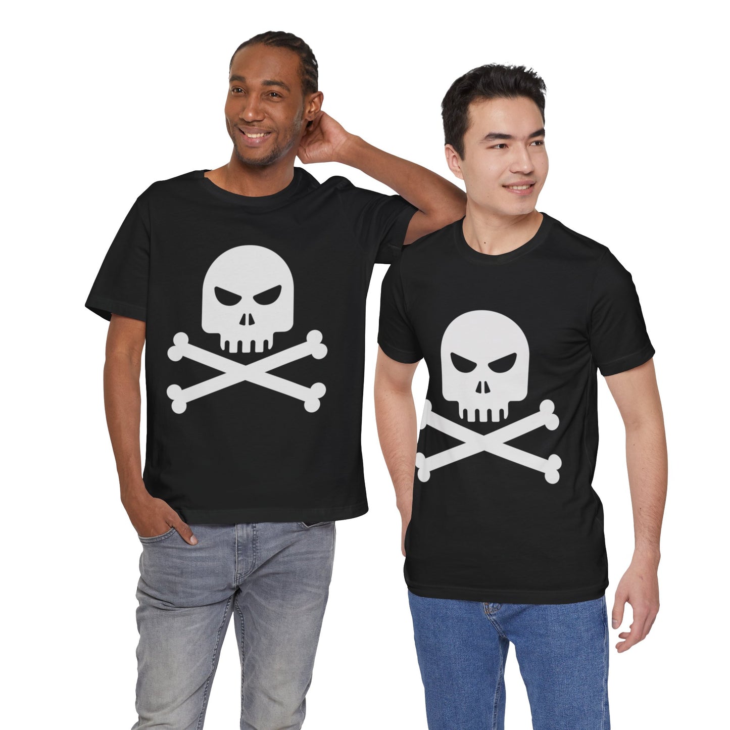 Unisex Cotton Tee Shirt with Skull