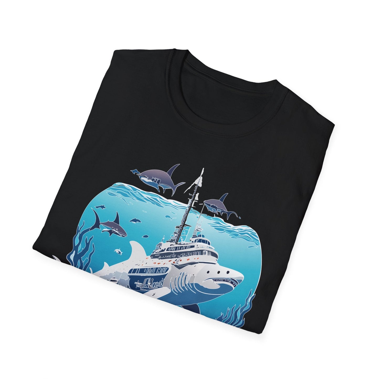 Ocean Tee Shirt Unisex Softstyle 64000 Ring Spun Cotton Art Design Tee For Everyday Comfort