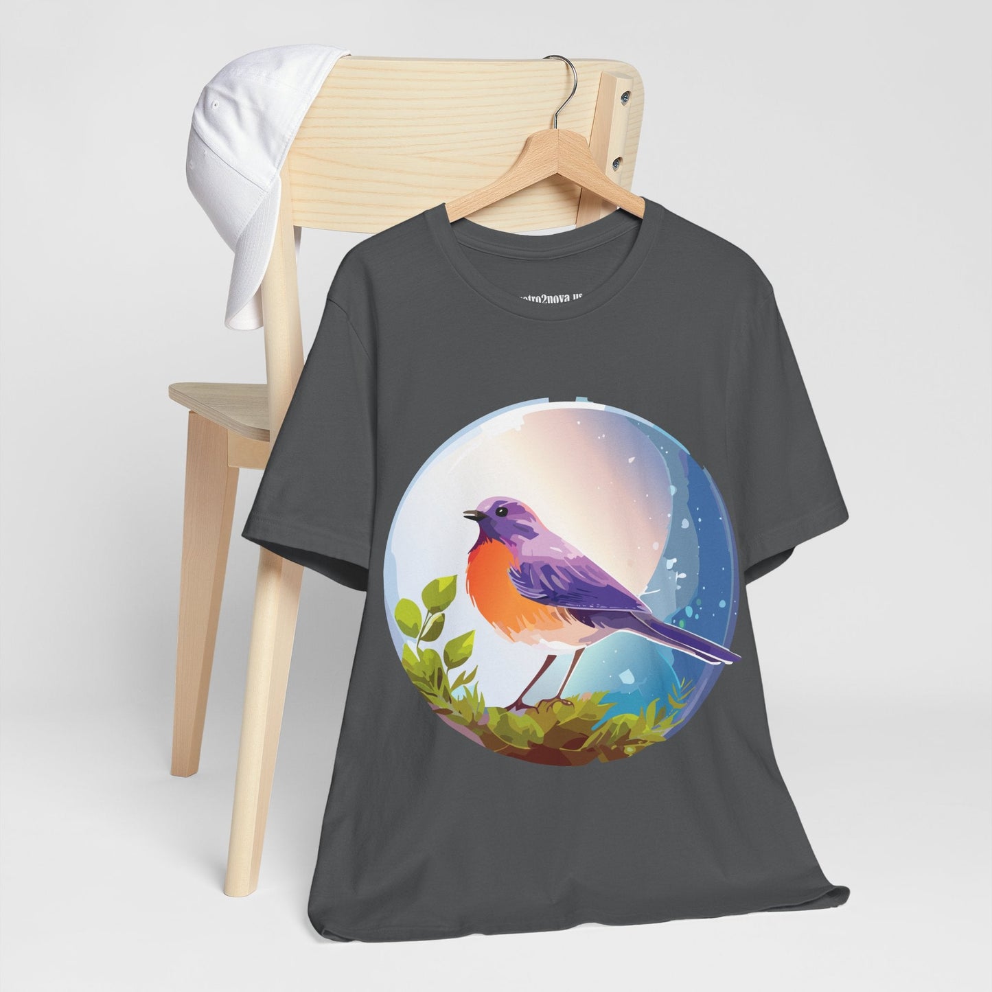 Unisex Animals And Bird Shirt Graphic Cotton T Shirt With Original Retro2Nova Art Premium Short Sleeve Tee