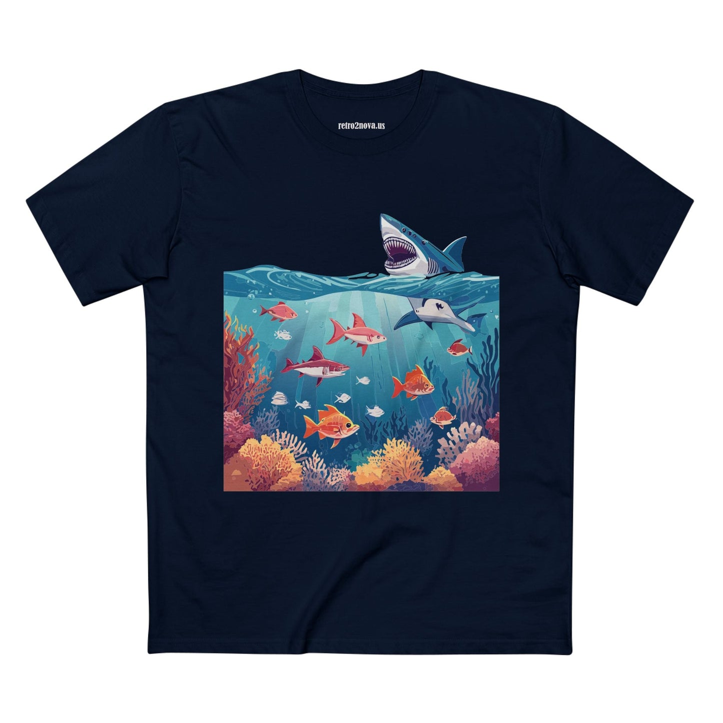 Ocean Pacific OP 8 Unisex Premium Cotton Tee With Original Art Design By Retro2Nova