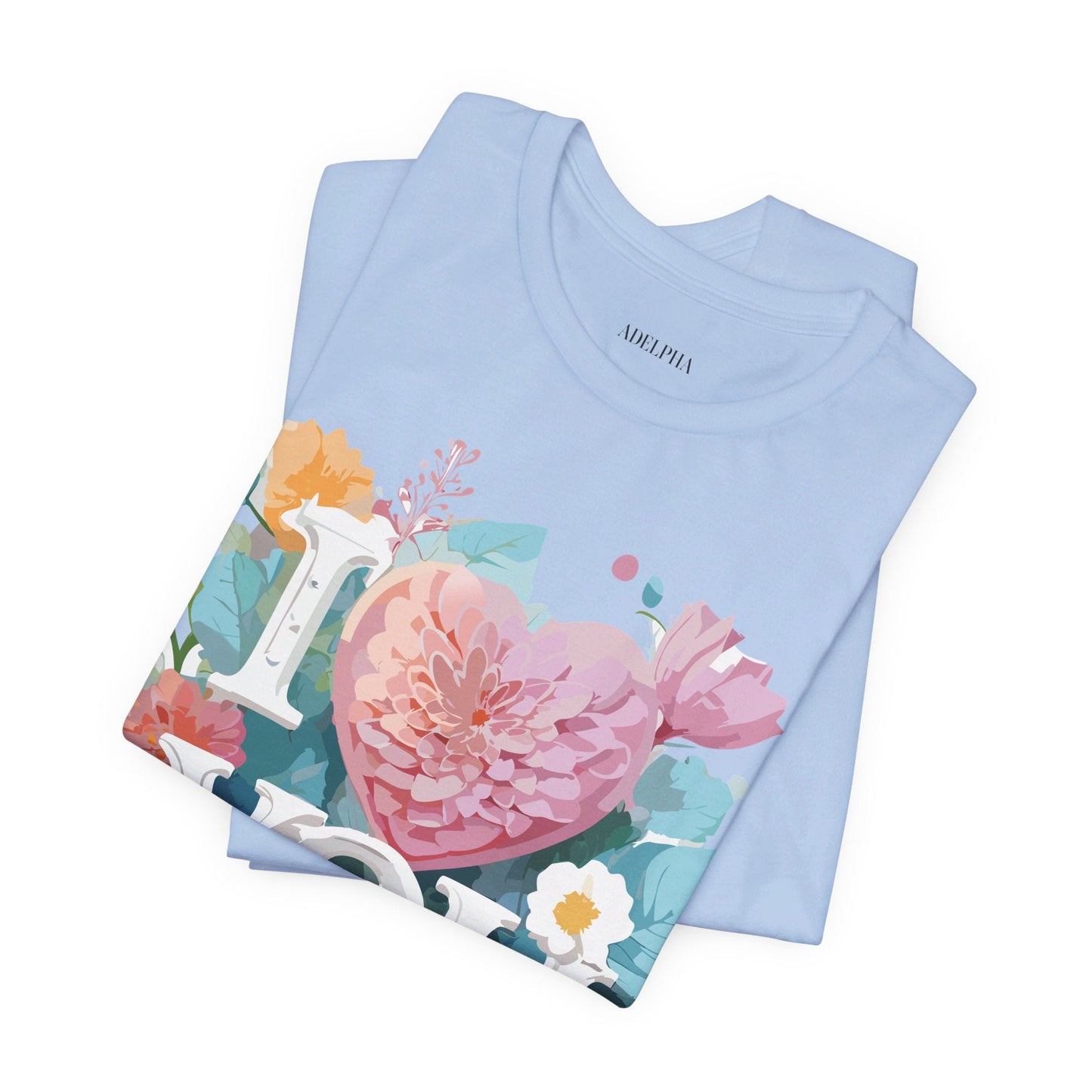 Valentine Graphic T Shirt Unisex Jersey Short Sleeve Tee With Adelpha Artwork Design