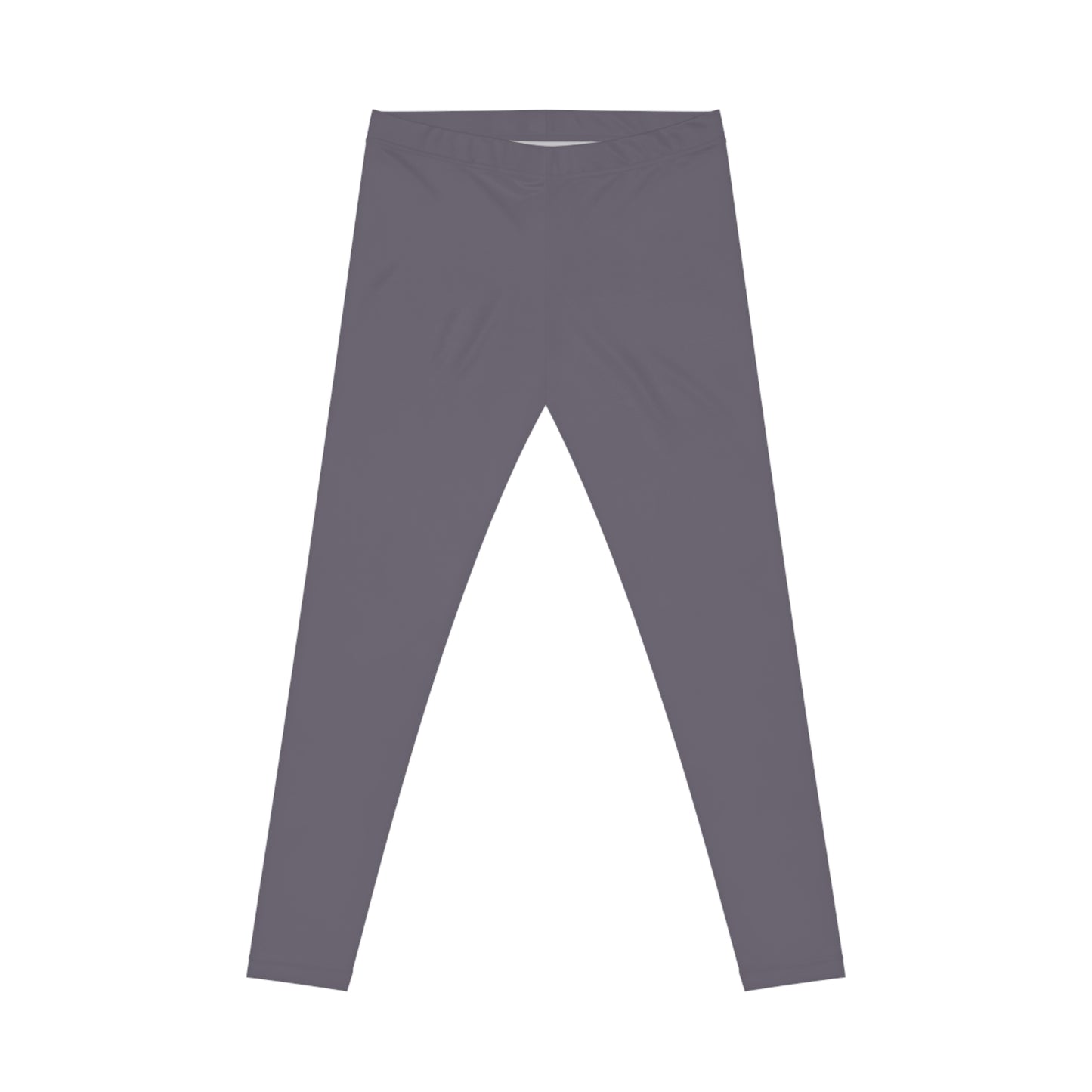 Foggy Purple Color Women's Poly-Span Casual Leggings XS-2XL