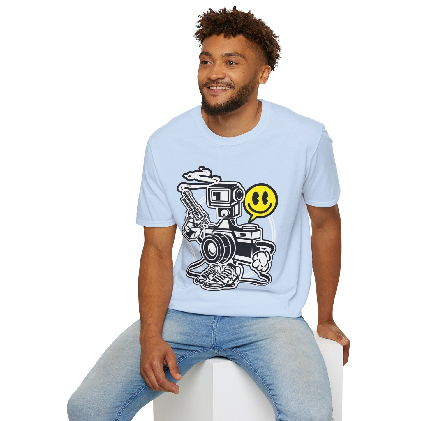 Cartoon T Shirt Animation Graphic Tee Unisex Funny Tee Shirt Gildan Softstyle 64000