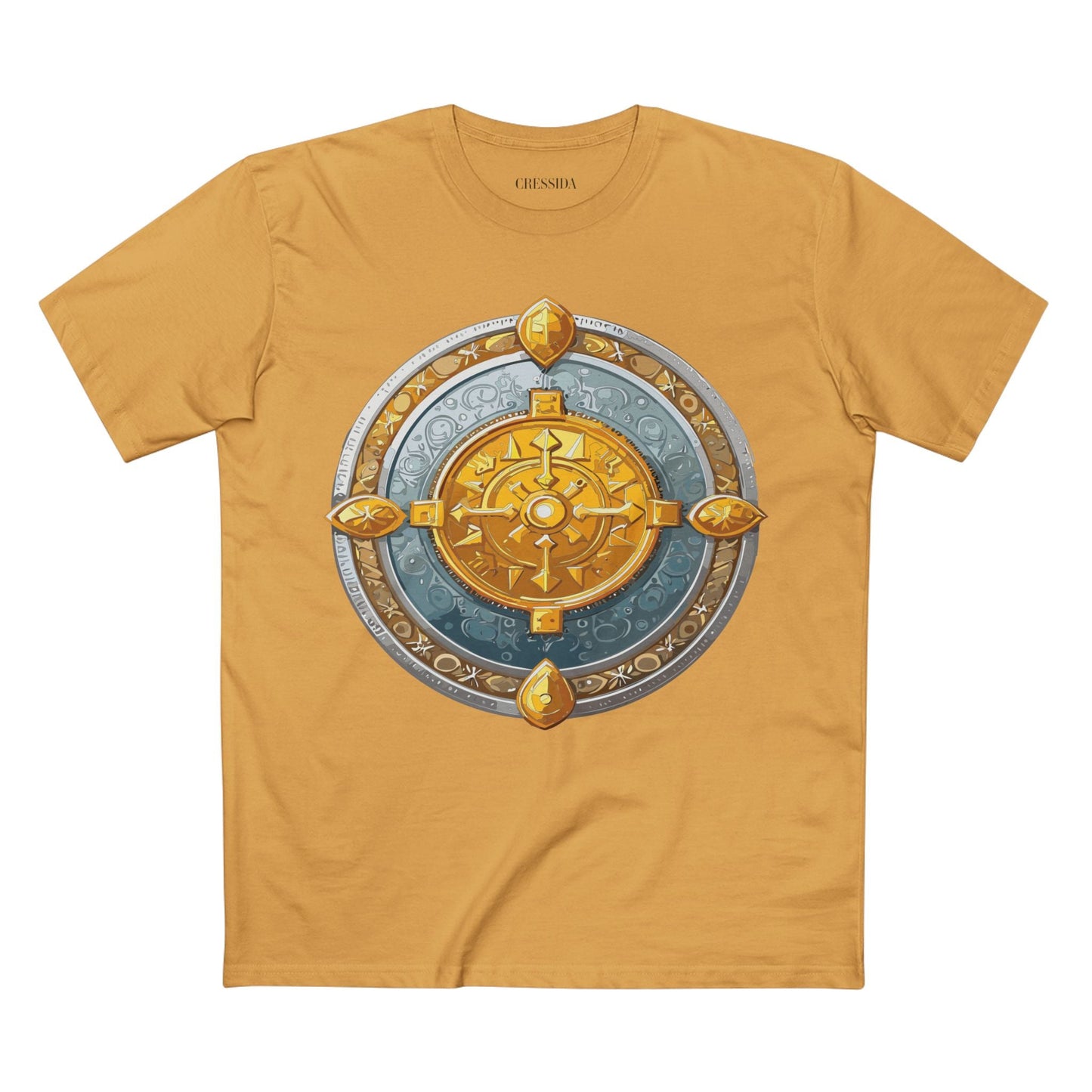 Antique Gold Coin Graphic Design T-Shirt Unisex 100 Cotton With Golden Print Artwork Tee 7