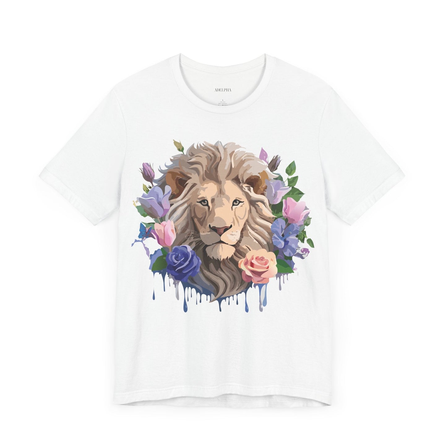 Lion Graphic Unisex 100 Cotton Vintage Animal Artwork Tee 4
