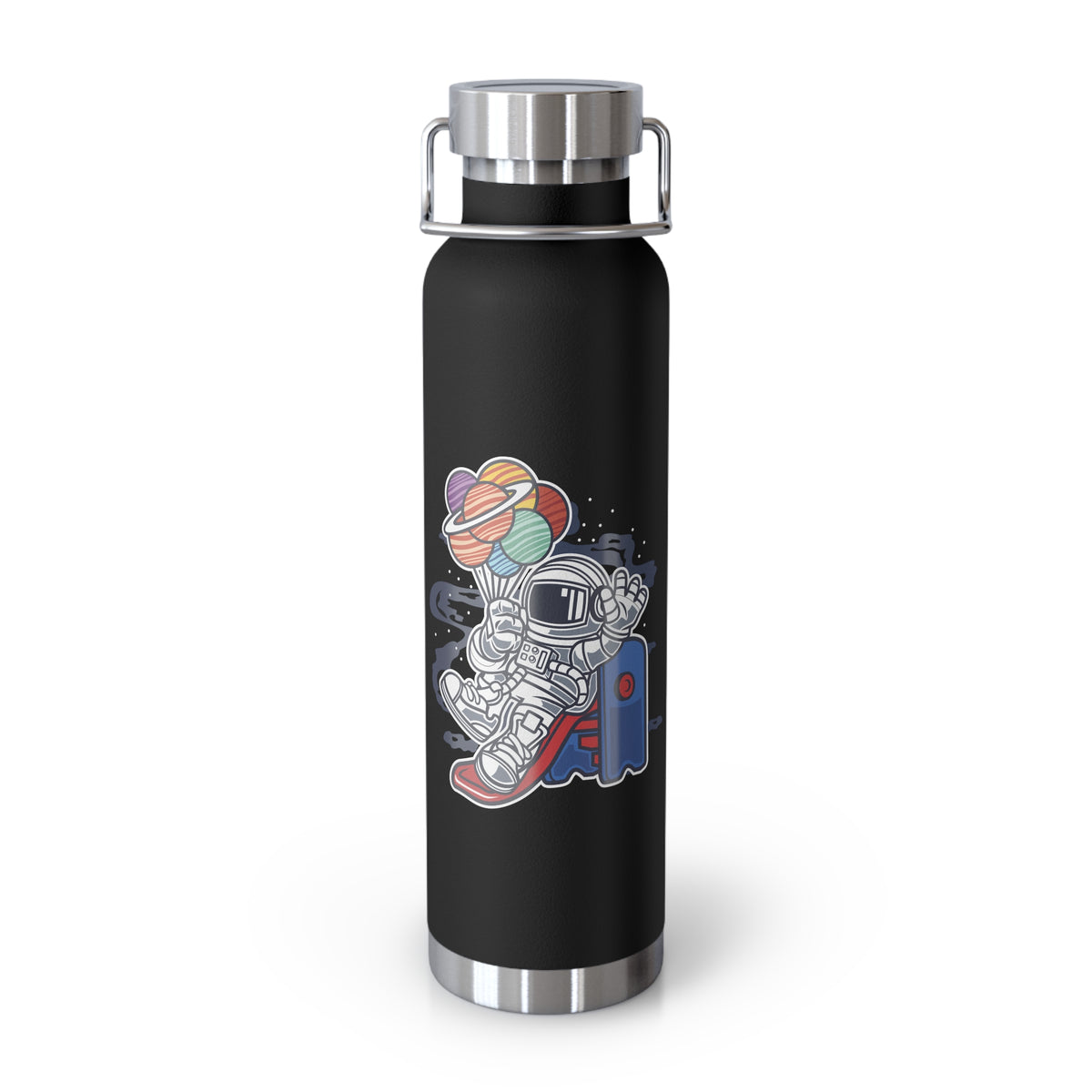 22oz Copper Insulated Water Bottle with Cartoon Design - CV56