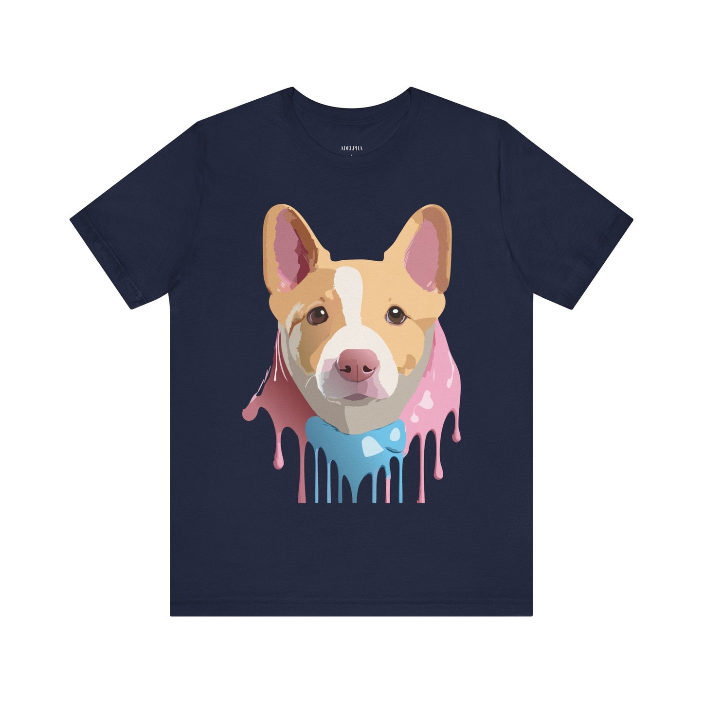 Adelpha Graphic Dog Shirt Unisex Vintage Inspired Tee Short Sleeve Comfort Wear Everyday