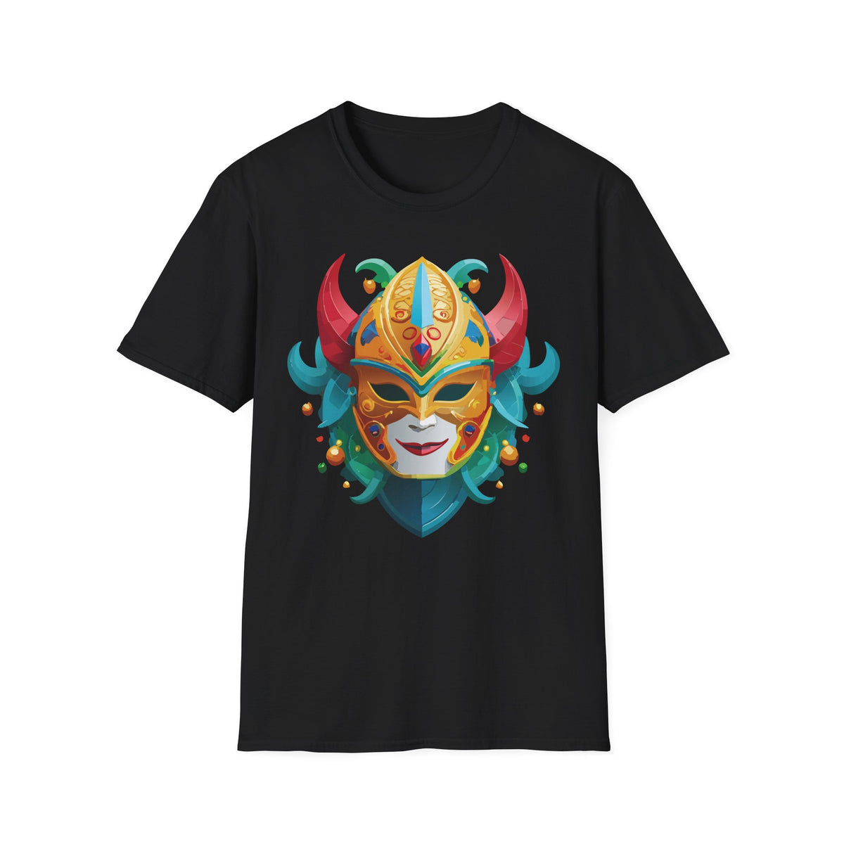 Mask Masquerade Carnival Graphic Tee Gildan Unisex 100 Cotton Tee Shirt m28