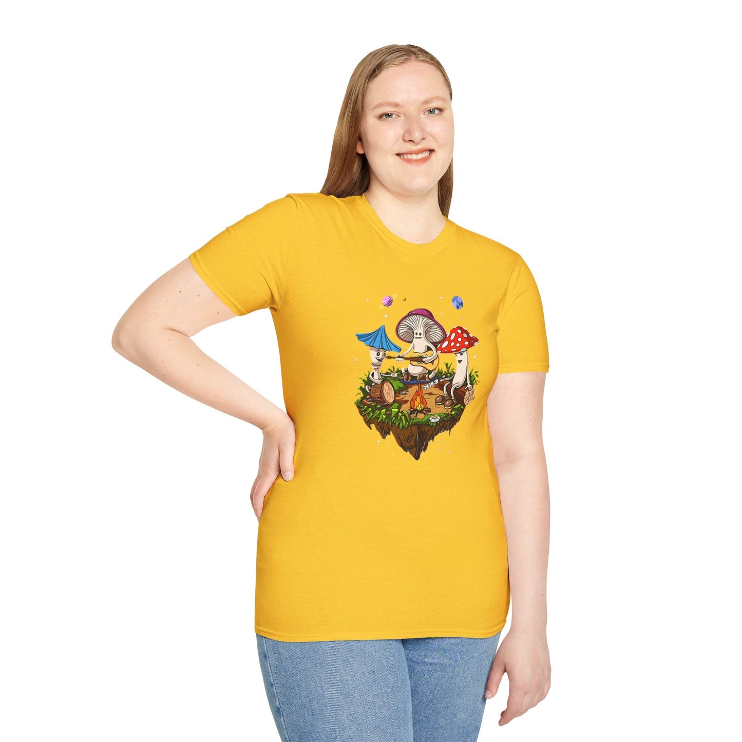 Mashroom Tee Shirt Unisex Funny Mashroom Design Gildan Softstyle 64000 Tee Softstyle Comfort