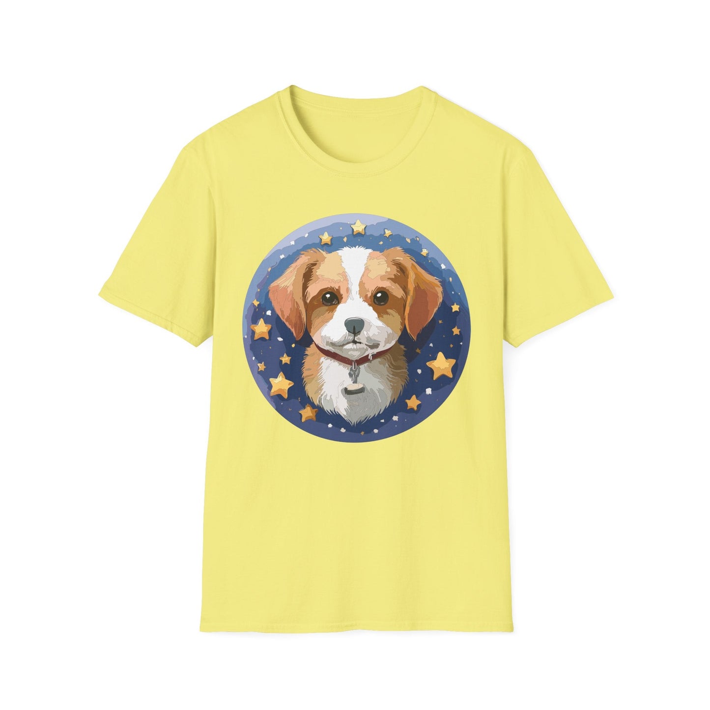 Unisex Dog Shirt Animal Print Tee Gildan Softstyle 64000 Cotton