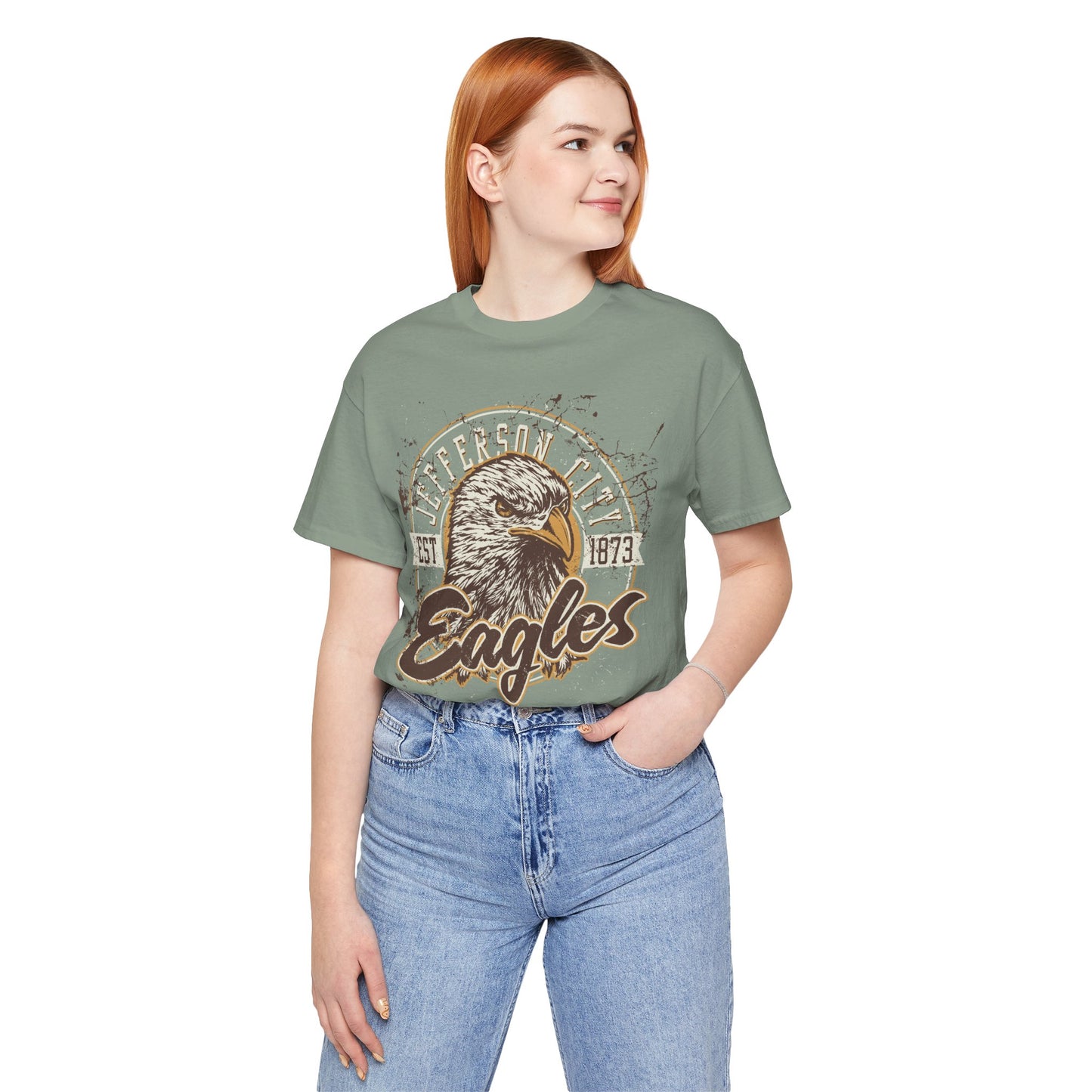 Sports Team Vintage Tee, Football Graphic T-Shirt, Eagle Graphic T-Shirt, Vintage Shirt, Design Football Tees