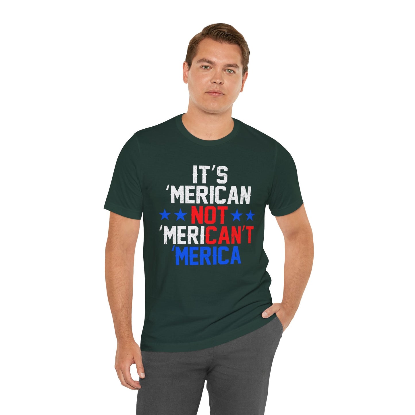Patriotic USA Stars Graphic Unisex Cotton T-Shirt a5