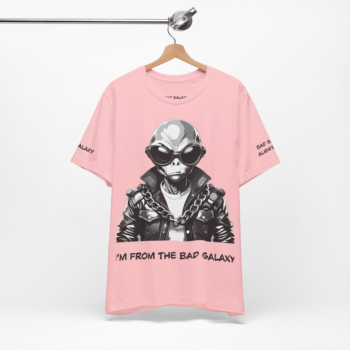 Bad Galaxy Alien Tee Shirt Made To Order 100 Percent Cotton Lightweight Eco Friendly Inks