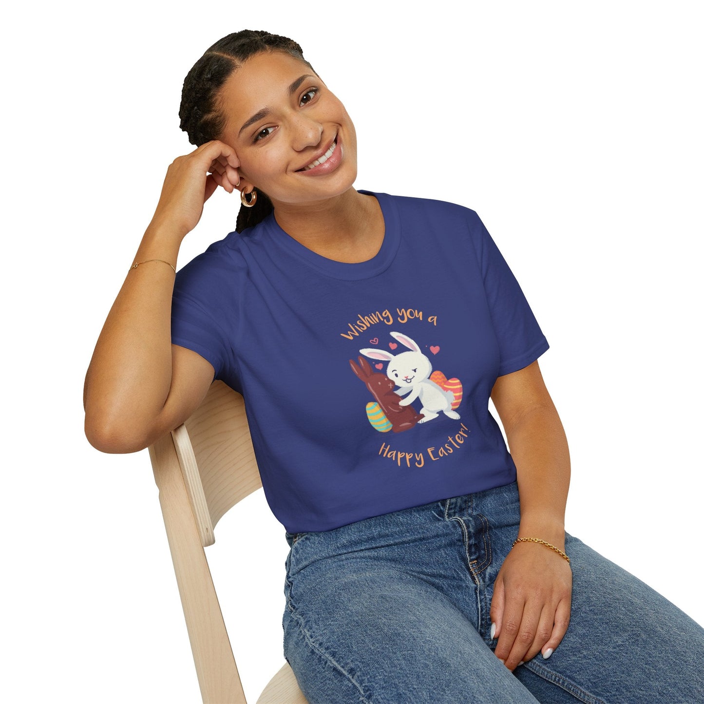 Easter Bunny T Shirt With Easter Signature And Prints Unisex Tee Design For All Occasions