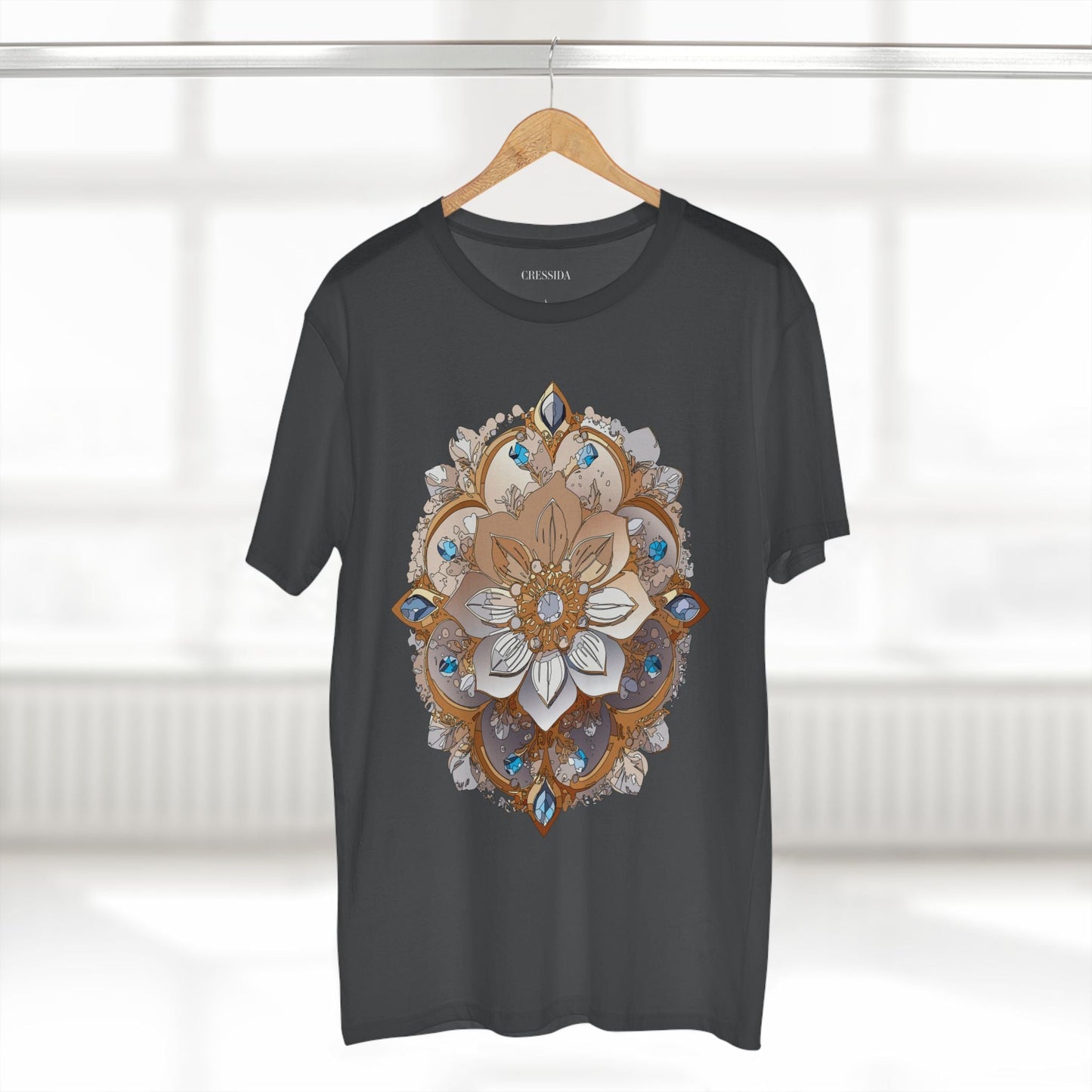 Floral Graphic T-Shirt Unisex 100 Cotton Art Design with Antique Flowers Tee 20