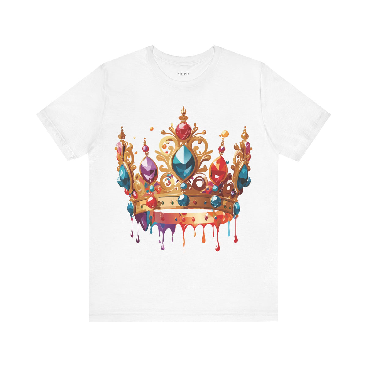 Crown Graphic Unisex Cotton Bella+Canvas Tee with Art Design m16