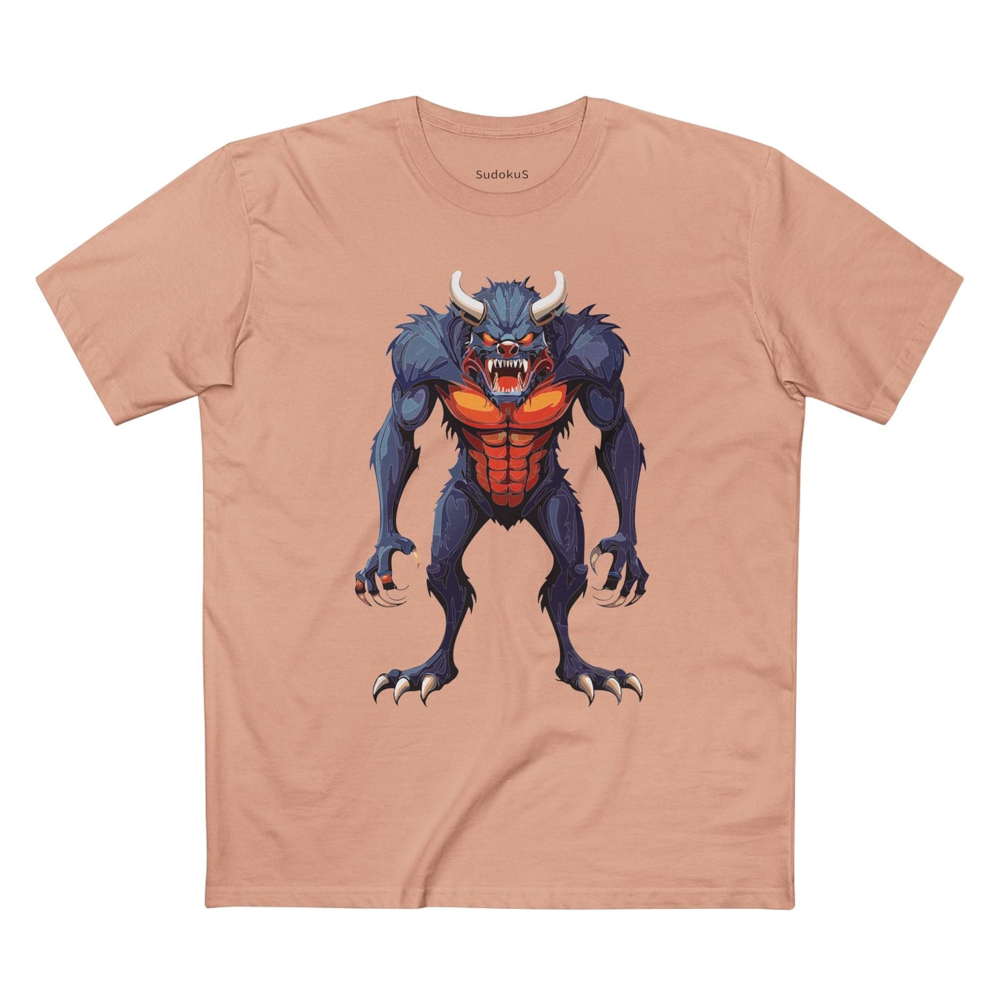 Cartoon Monsters Graphic Unisex 100 Cotton Staple Tee 11