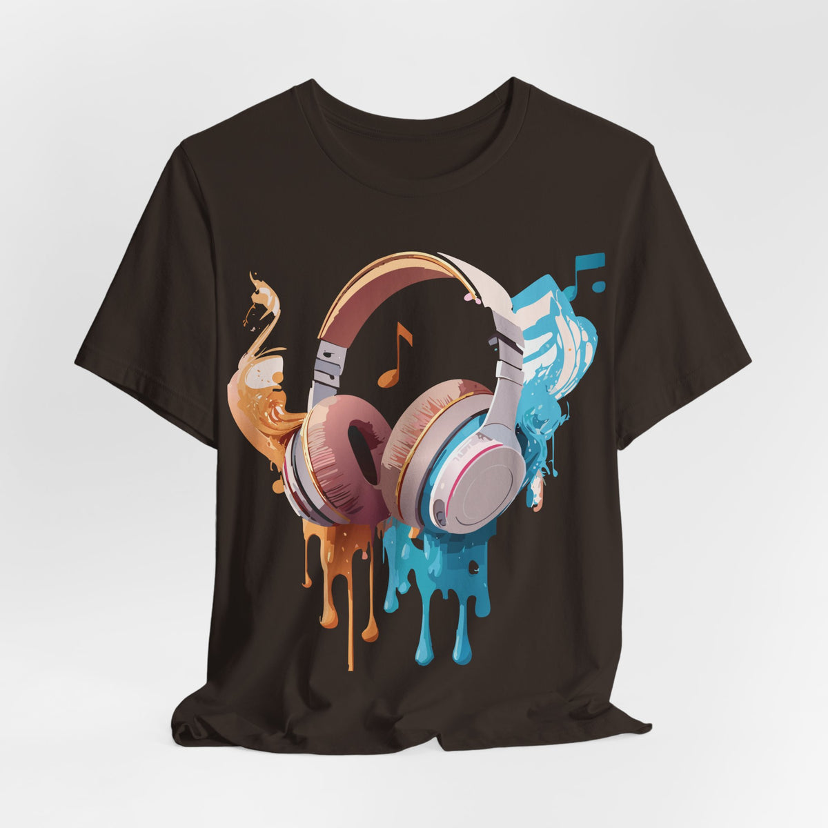 Music Graphic Unisex Cotton Bella+Canvas Tee with Art Design m95