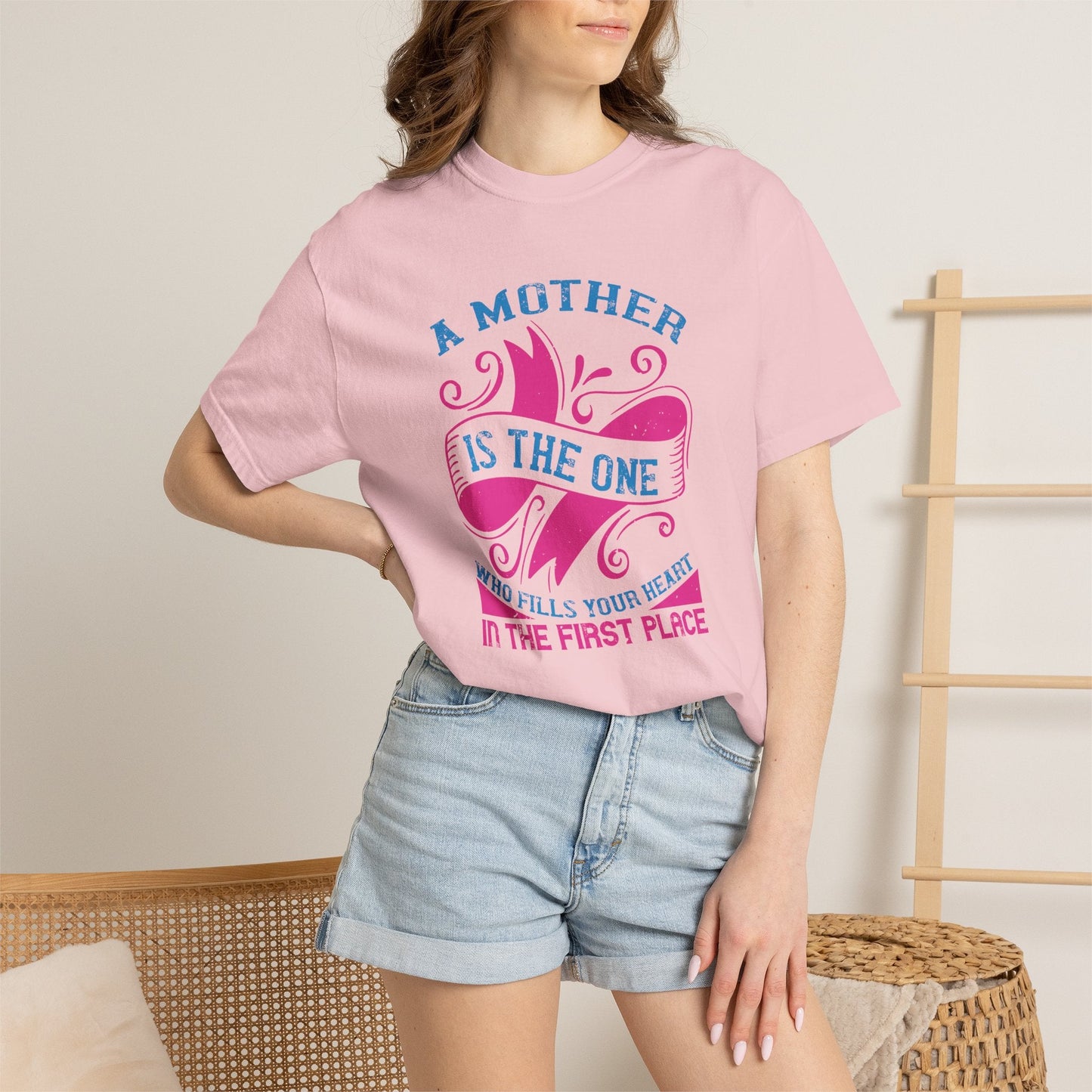 Mom T-shirt Mother Day Mama Tee Unisex Comfort Colors Garment-Dyed Cotton h54
