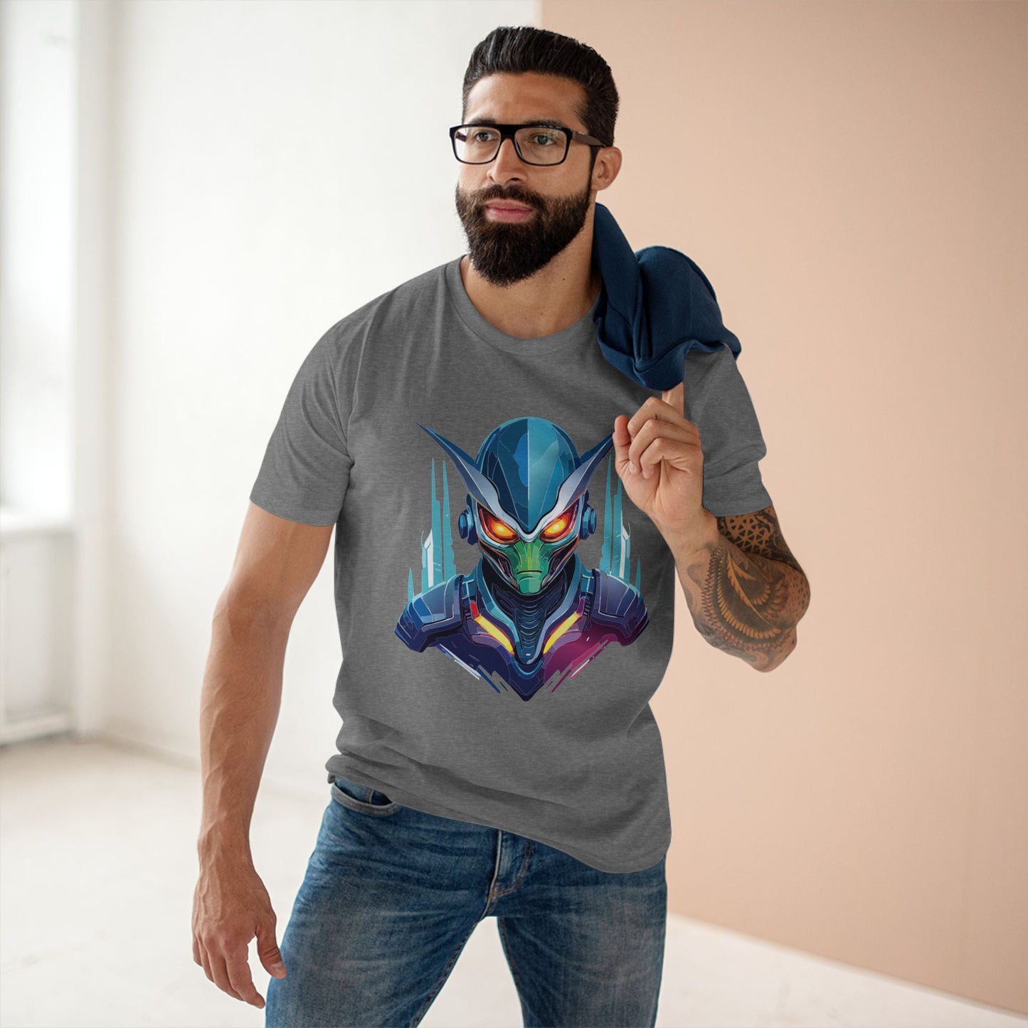 Aliens Graphic Unisex 100 Cotton Staple Tee 3